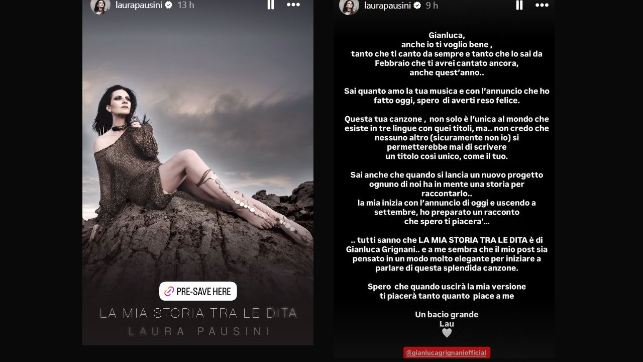 Volano gli stracci tra Gianluca Grignani e Laura Pausini