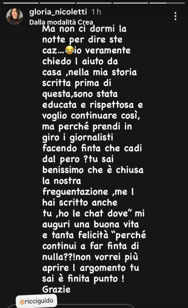 Storia Gloria Nicoletti