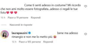 Laura Pausini commento