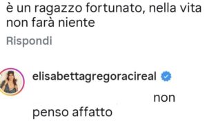 Risposta Elisabetta Gregoraci