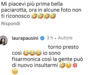 Commento Laura Pausini