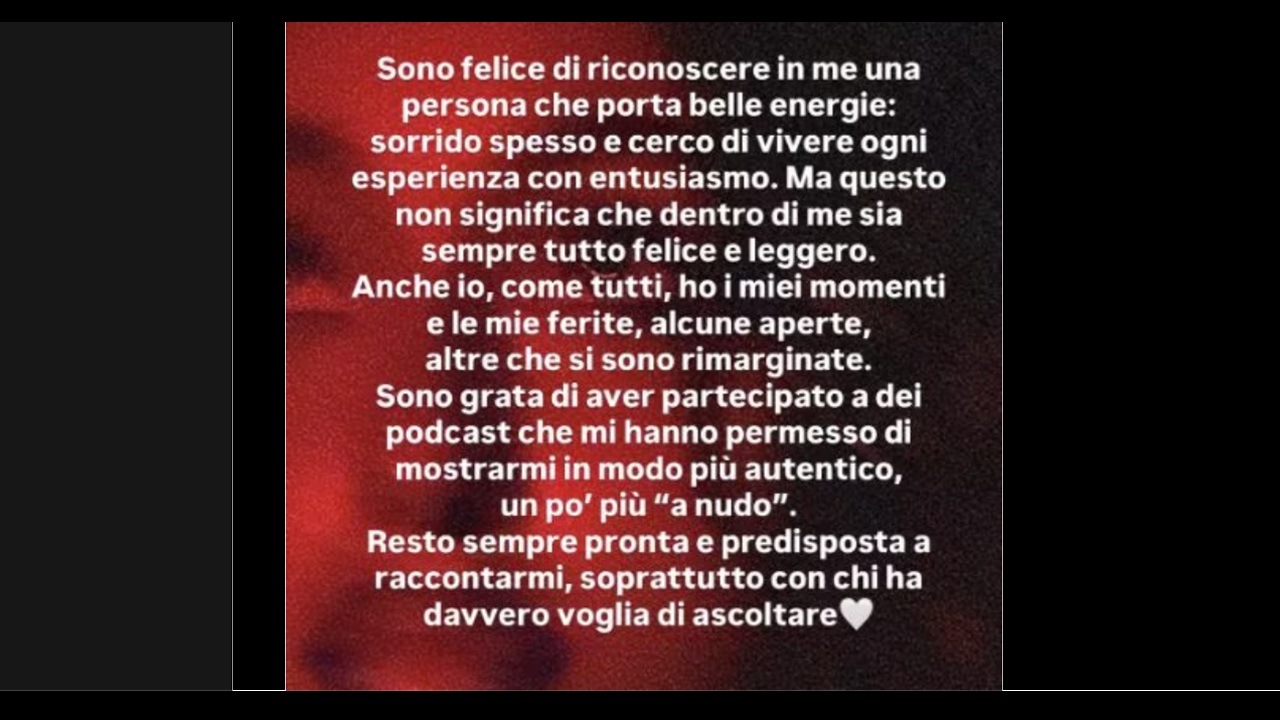 Giulia Stabile, messaggio dopo l'intervista