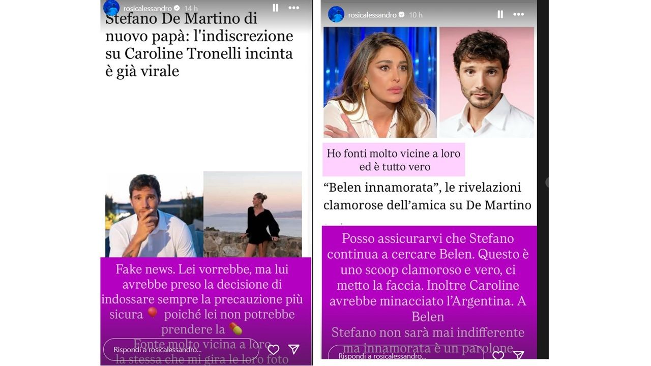 Alessandro Rosica e i retroscena su Stefano De Martino e Belen Rodriguez