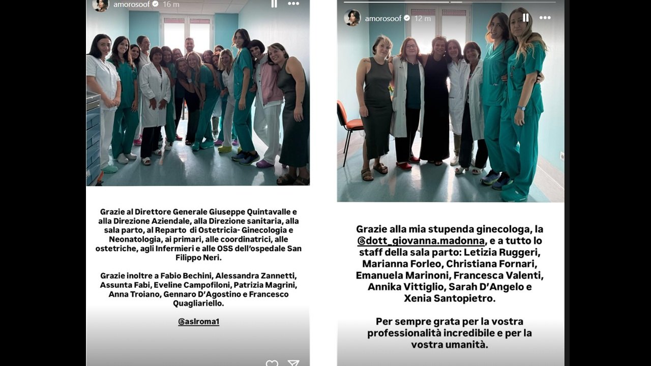 Alessandra Amoroso con i medici