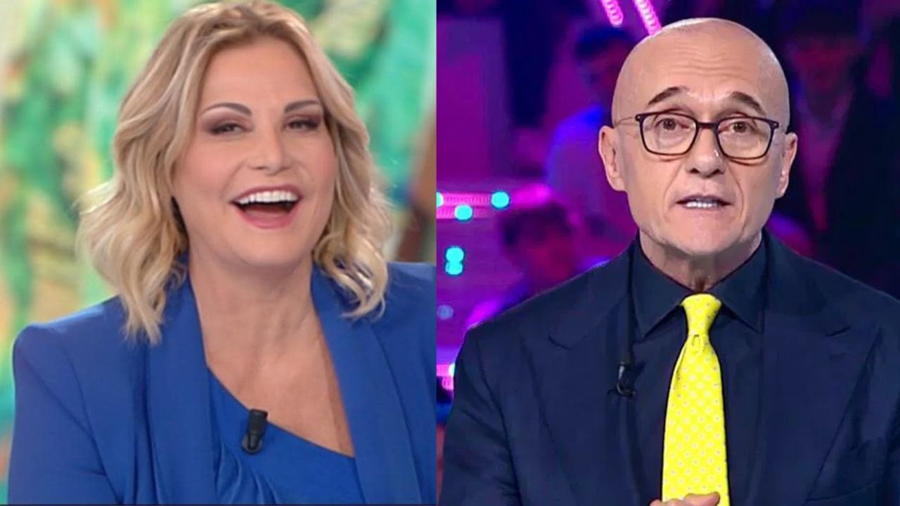 Il saluto di Simona Ventura ad Alfonso Signorini al Grande Fratello