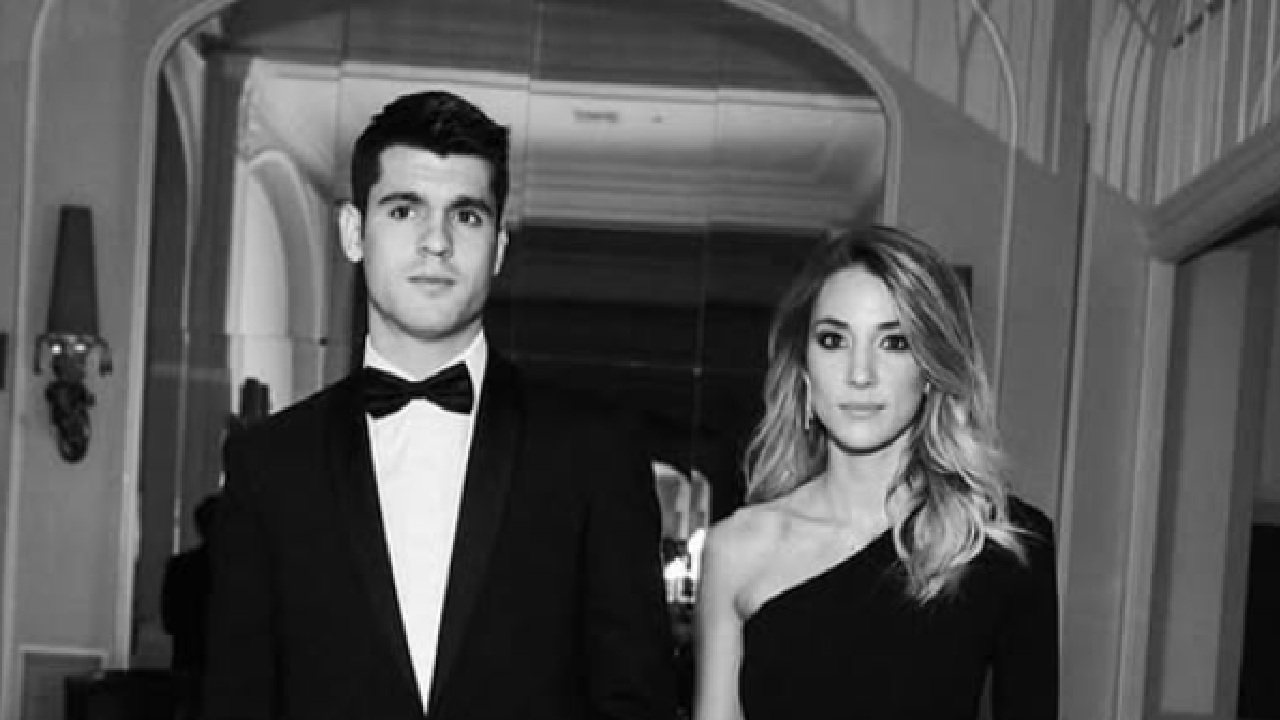 Alice Campello e Alvaro Morata in bianco e nero