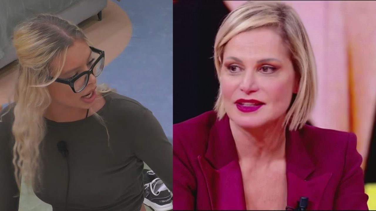 Simona Ventura e Giulia Soponariu al Grande Fratello