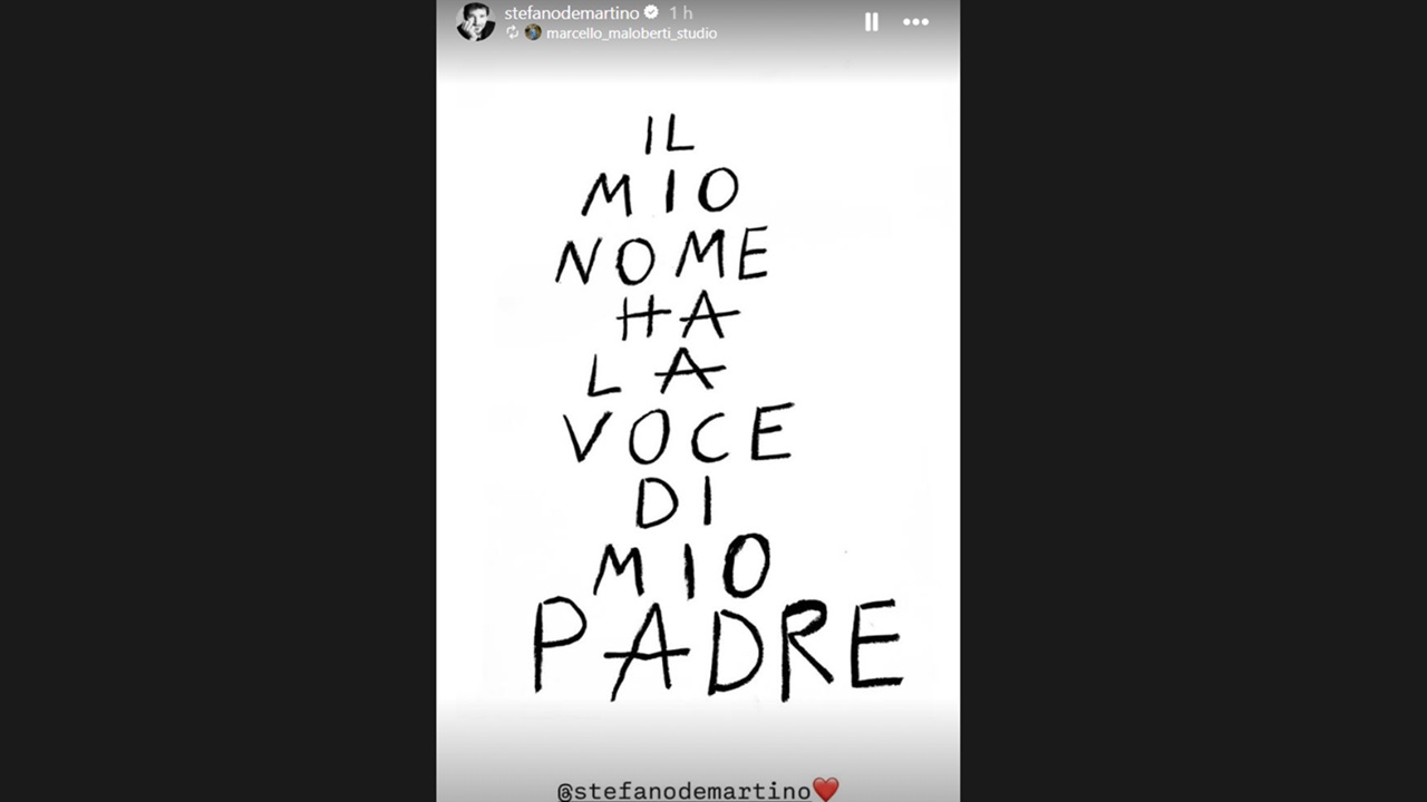 La dedica al padre di Stefano De Martino