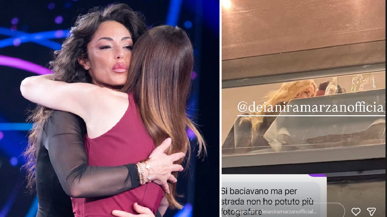 Raffaella Fico abbraccia Silvia Toffanin