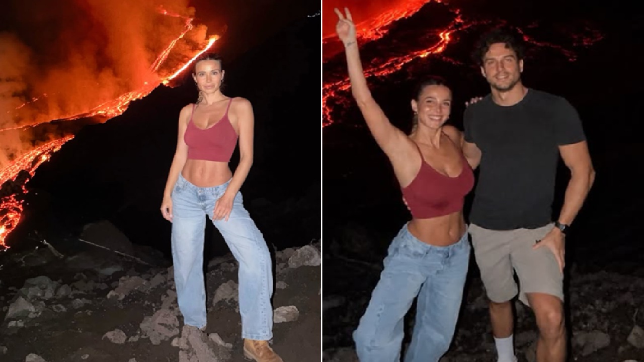 Diletta Leotta sul vulcano