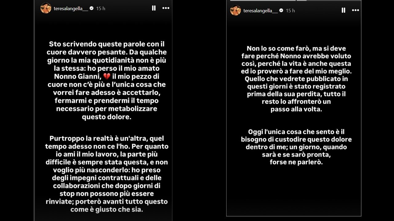 Il dolore di Teresa Langella