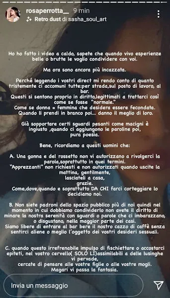rosa perrotta messaggio 