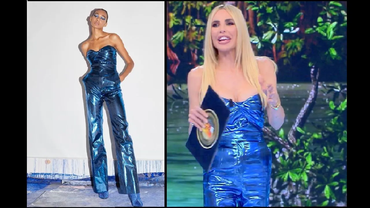 Ilary Blasi, outfit Renato Balestra