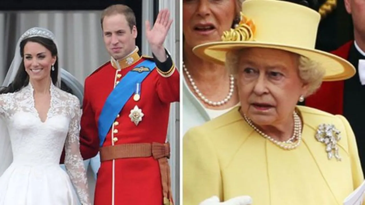 Sovrana Elisabetta e la nuora Kate Middleton