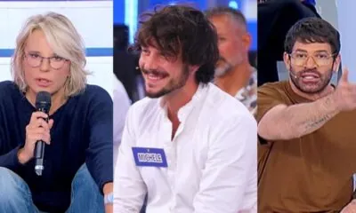 corteggiatore michele, maria de filippi e gianni sperti a ued
