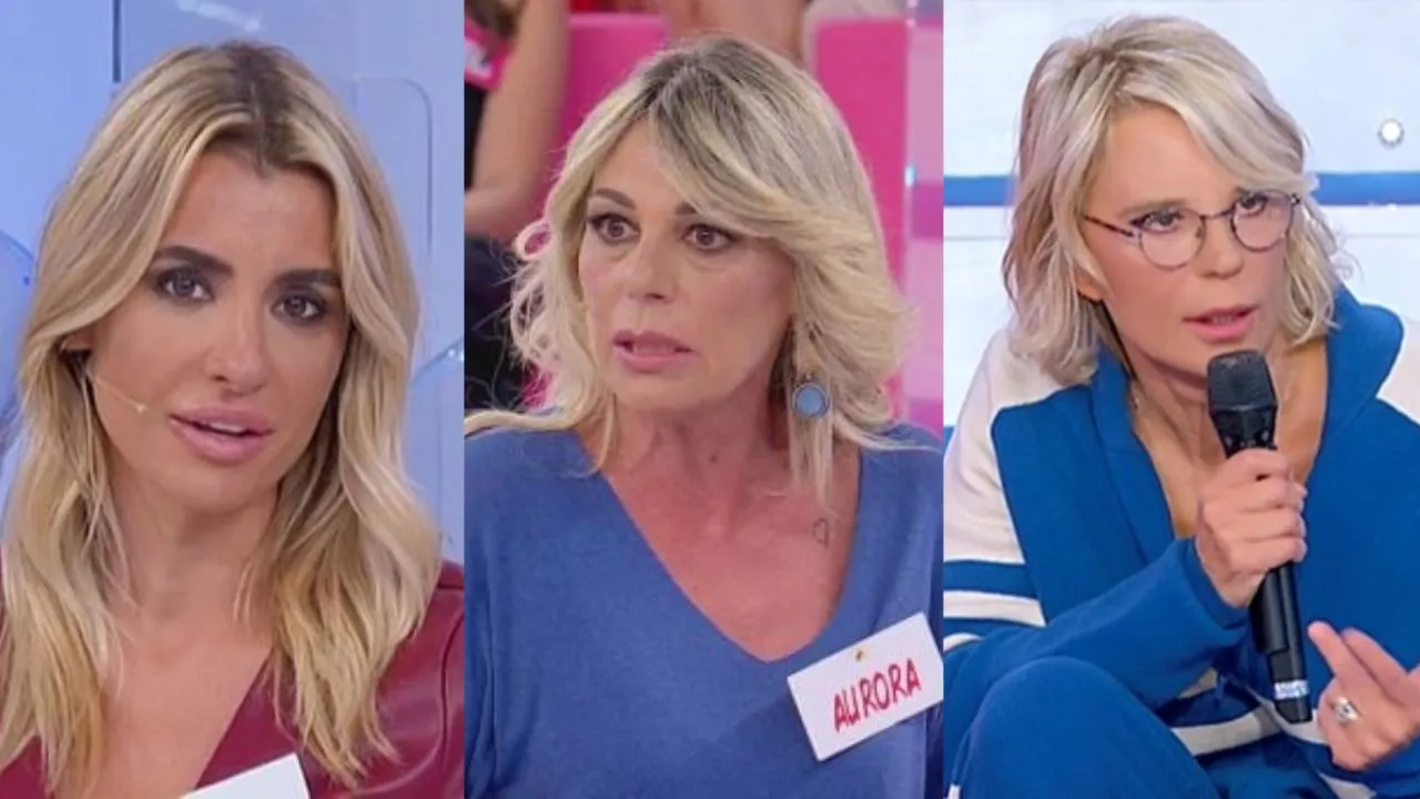 maria de filippi, aurora tropea e cristina tenuta a ued