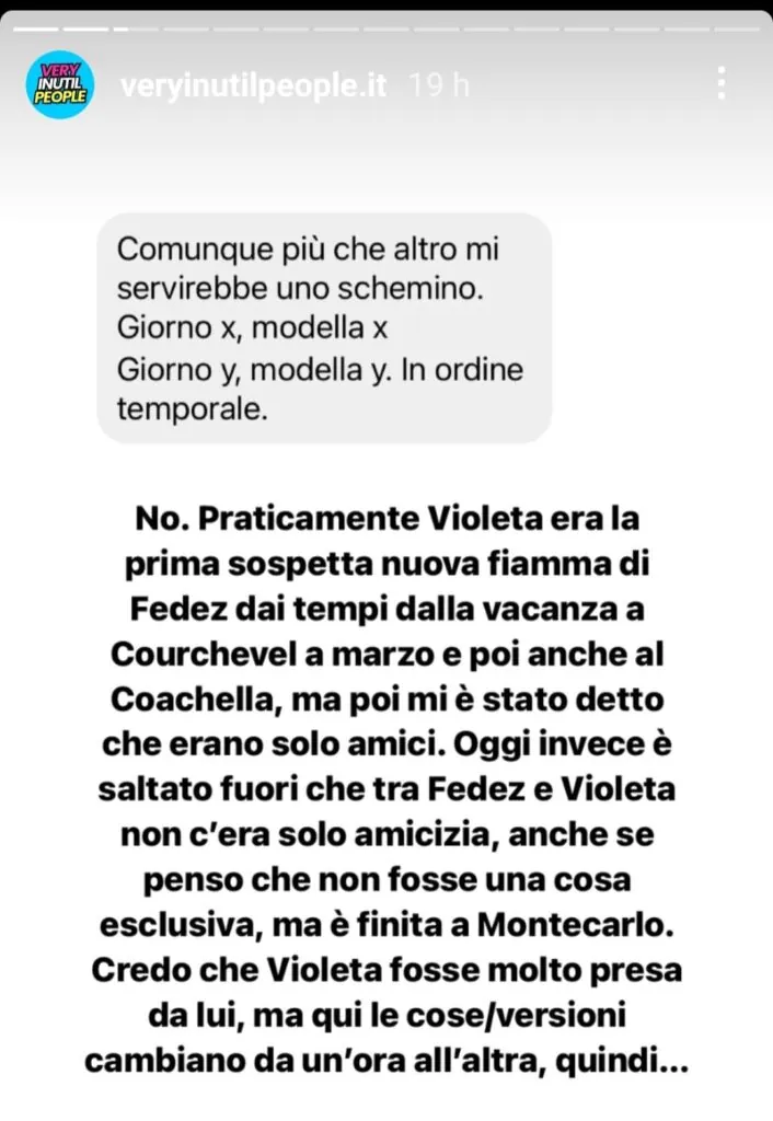 Fedez avvistato con Violeta Toloba