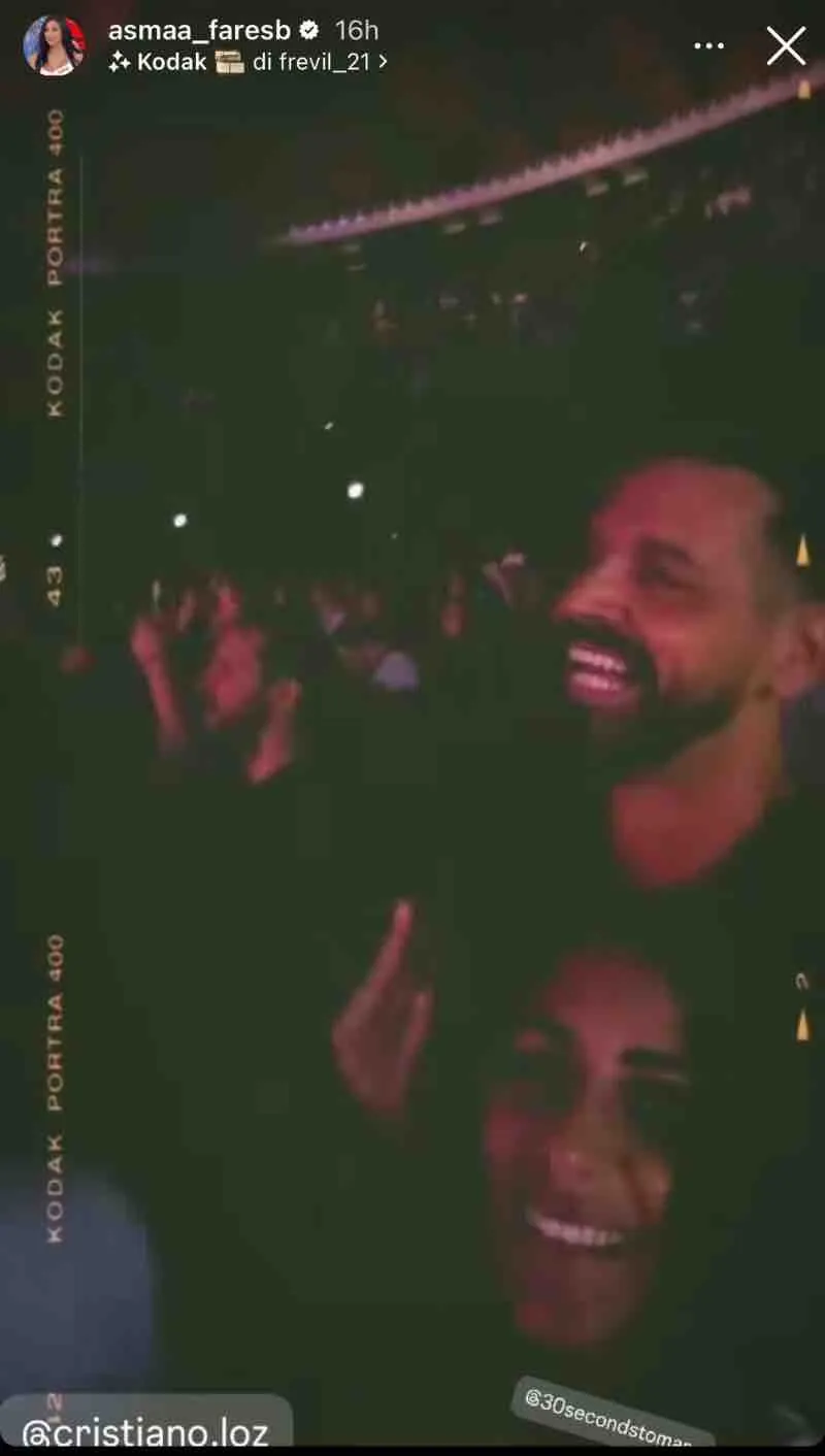 smaa e cristiano insieme al concerto