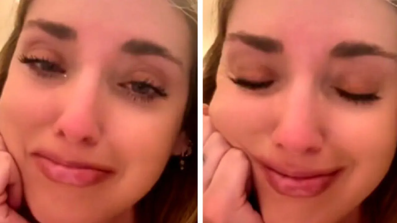 Chiara Ferragni piange per Fedez su TikTok