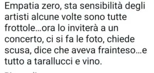 Il web commenta negativamente Antonello Venditti
