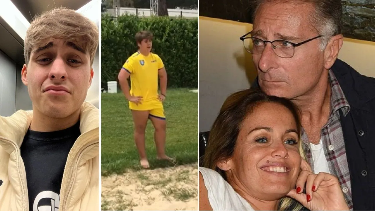 Paolo Bonolis figlio Davide peso