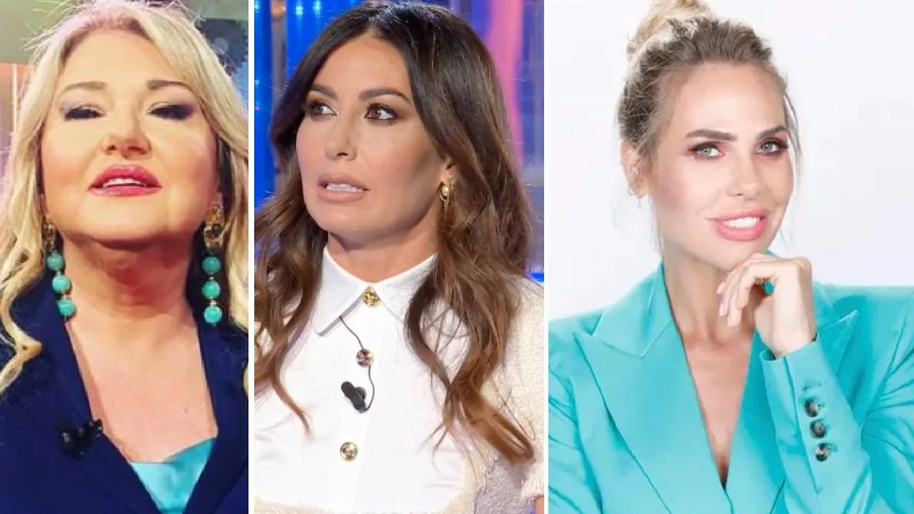Collage Elisabetta Gregoraci Ilary Blasi Monica Setta Rai