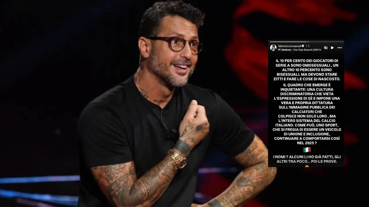 Fabrizio Corona fa outing ai calciatori di serie A