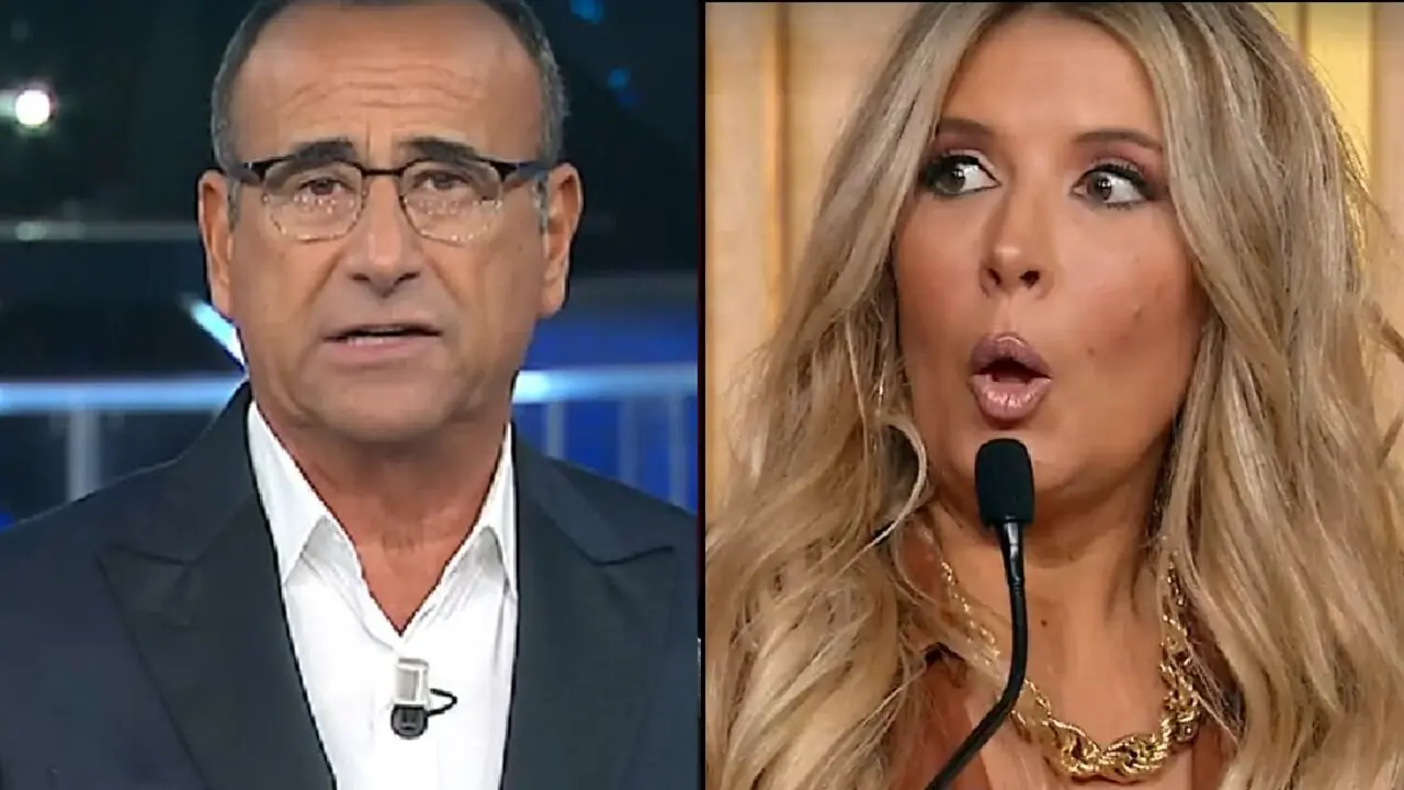 Selvaggia Lucarelli in combo con Carlo Conti