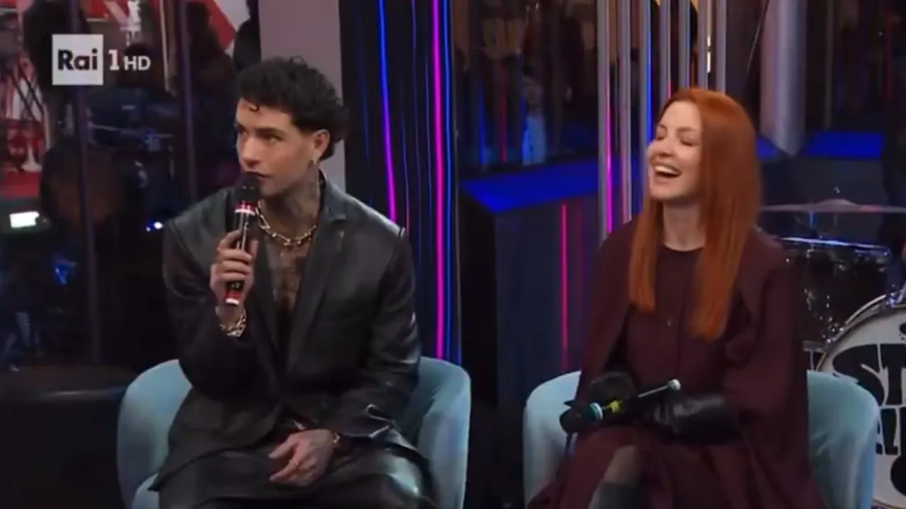 Tony Effe collana Sanremo Tiffany