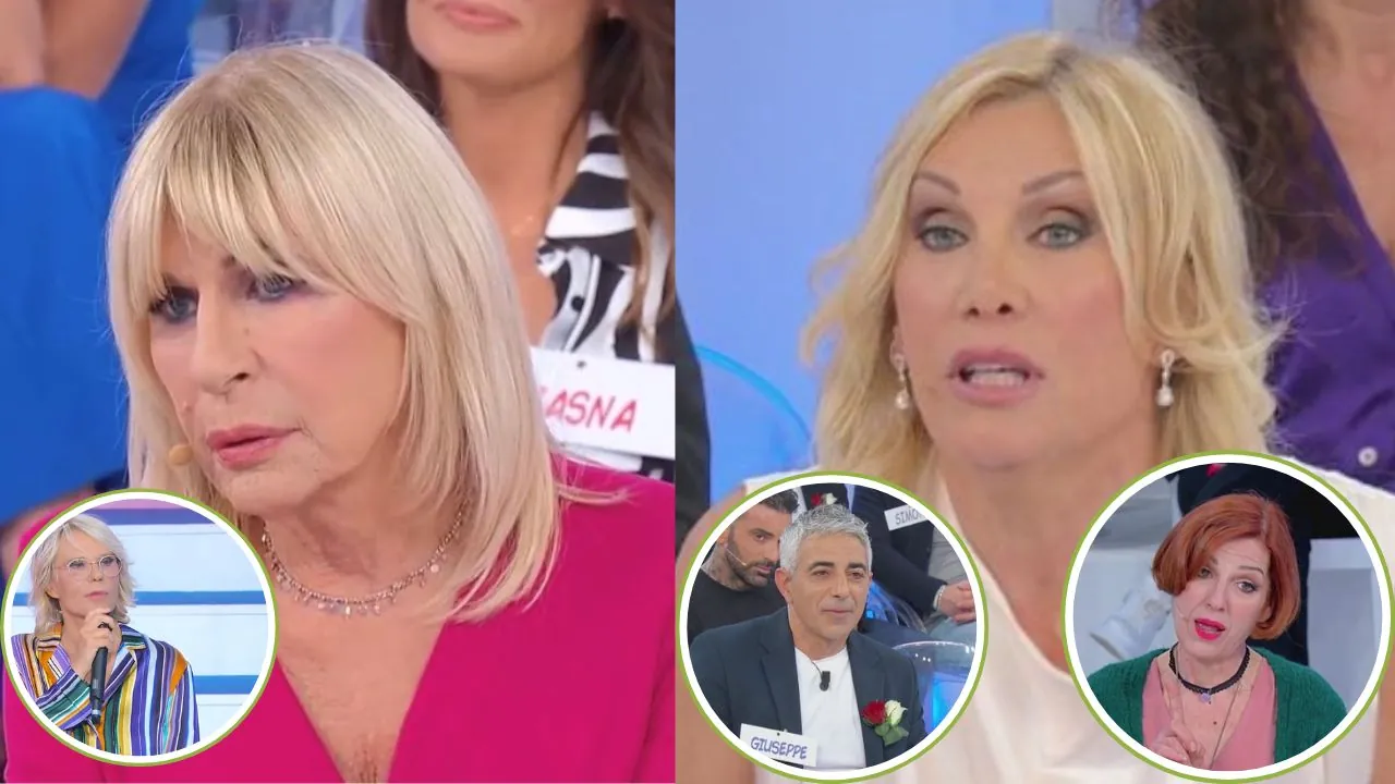 gemma, sabrina, giuseppe, tinì e maria de filippi a uomini e donne