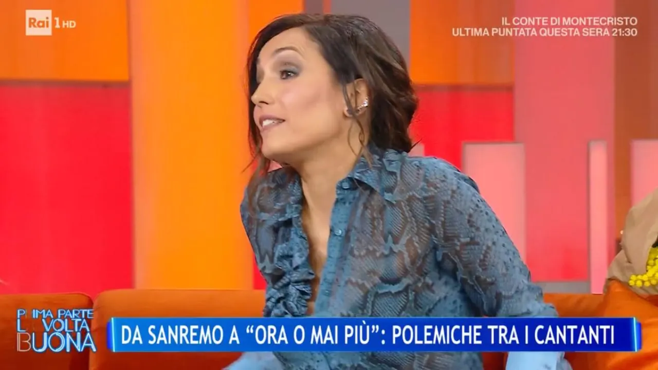 Caterina Balivo si arrabbia in diretta