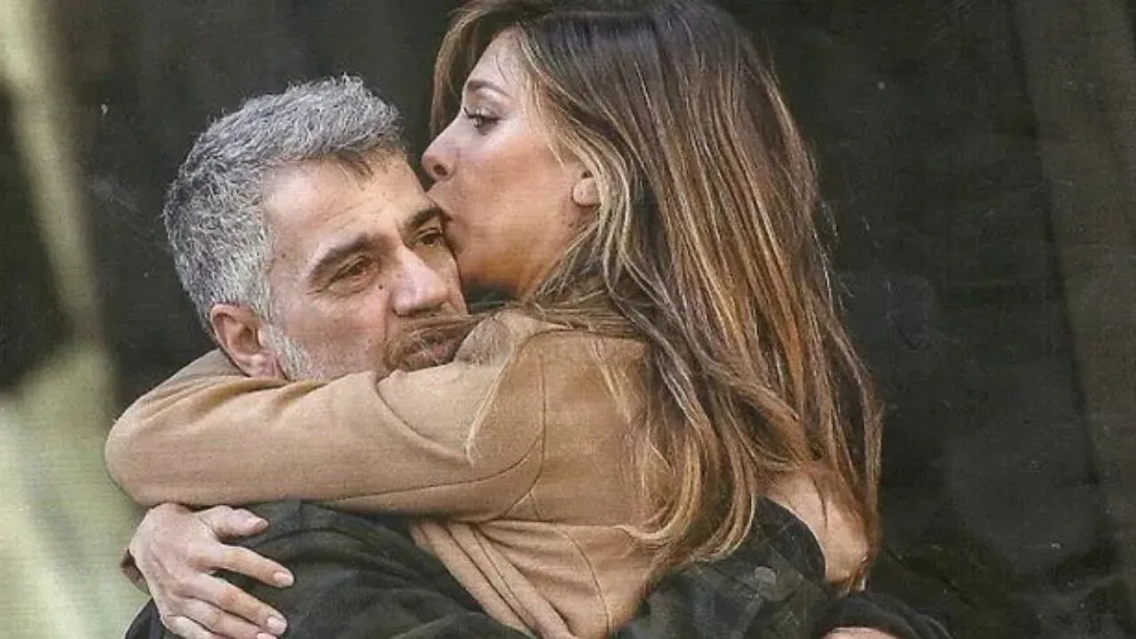 Gustavo Rodriguez e Belen abbracciati