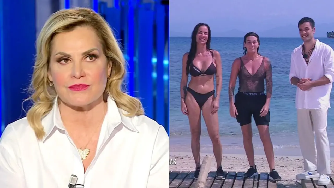 simona ventura e mosetti a l'isola dei famosi 2025