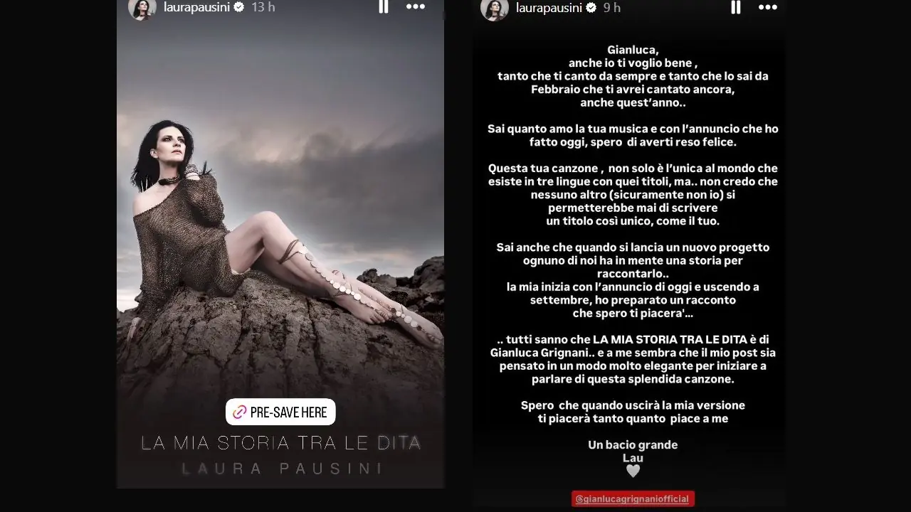 Volano gli stracci tra Gianluca Grignani e Laura Pausini