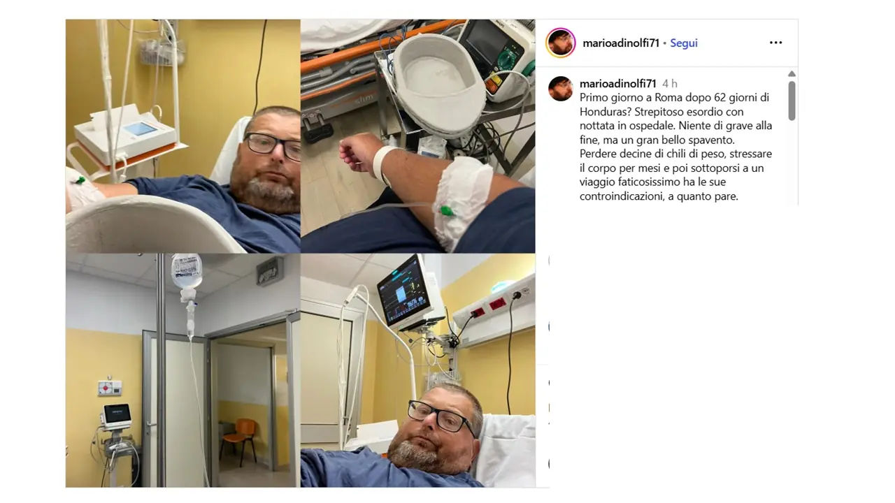 Mario Adinolfi in ospedale