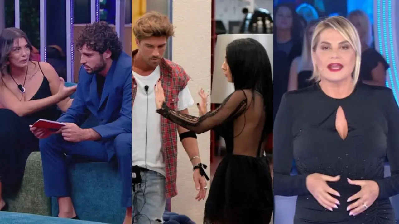 Confronto tra Grazia, Mattia e Carlotta al Grande Fratello