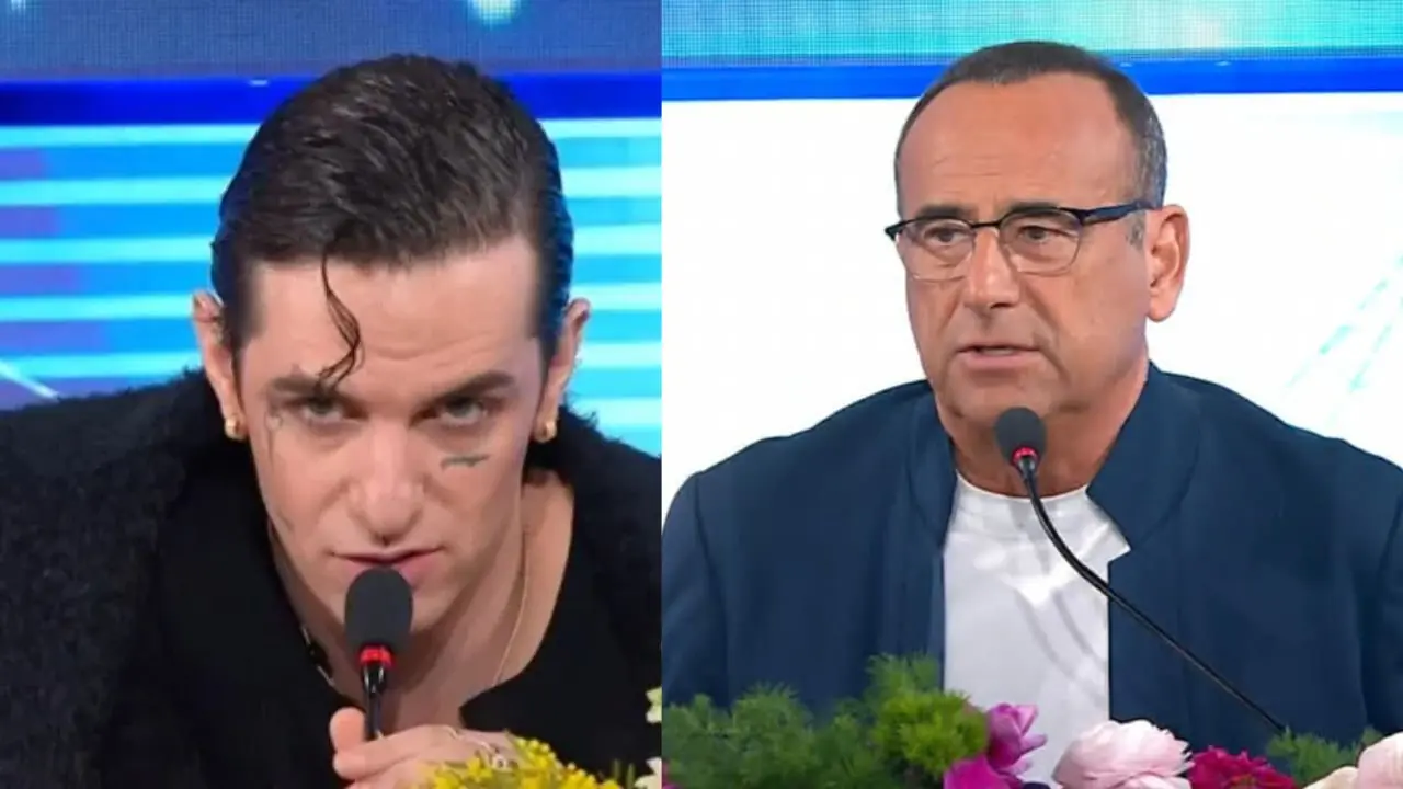 Achille Lauro oscura Carlo Conti a Sanremo