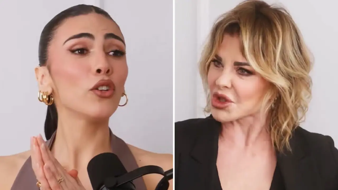 Collage di Giulia Salemi e Alba Parietti