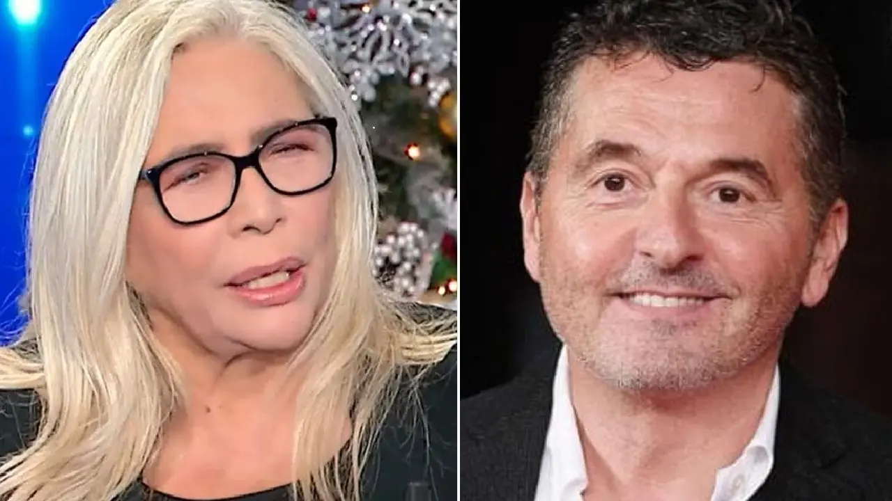 Mara Venier e l'amico Teo Mammucari