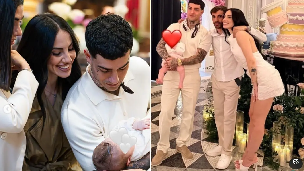 Battesimo di Priscilla, figlia di Tony Effe e Giulia De Lellis