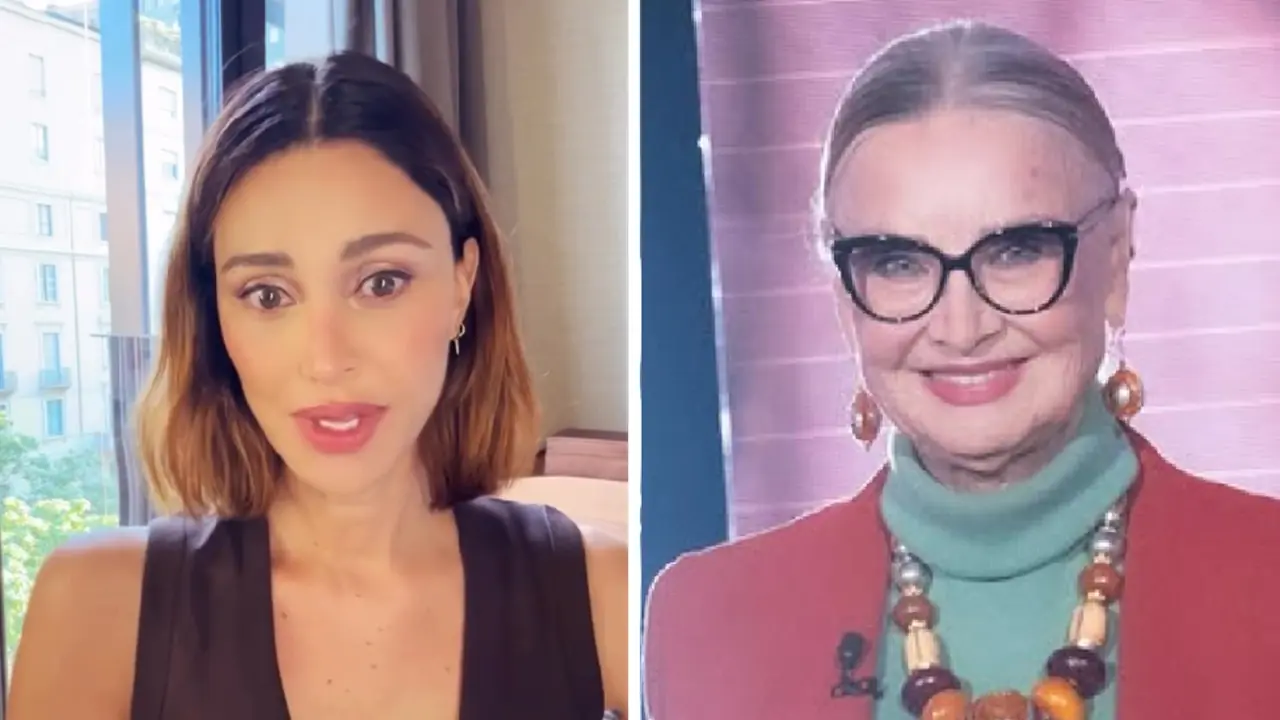 Belén Rodriguez e l'attrice Barbara Bouchet