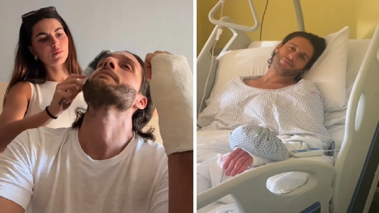 Teresa Langella e Andrea Dal Corso in ospedale