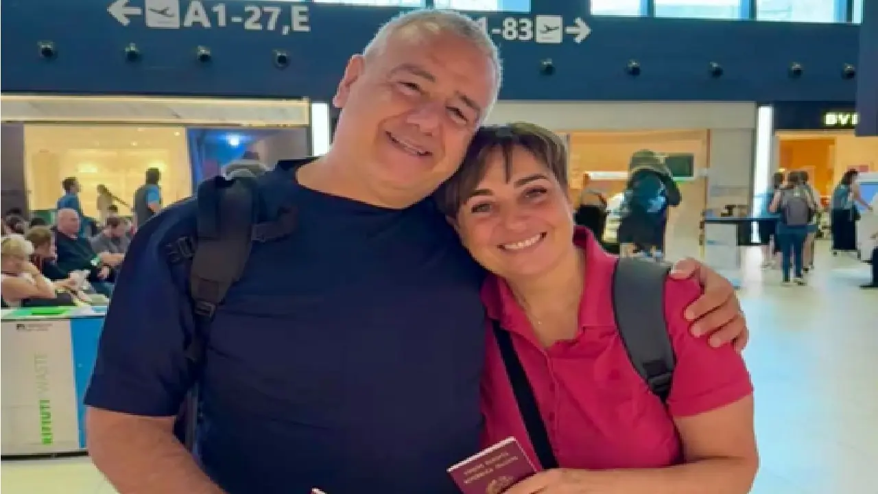 Benedetta Rossi in aeroporto
