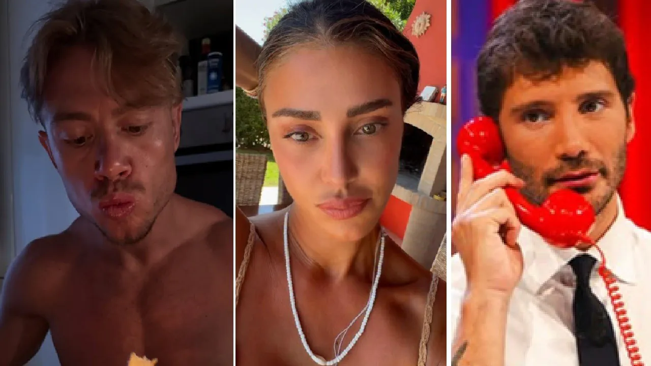 Gaetano Fidanzati e il collage con Belen e Stefano De Martino