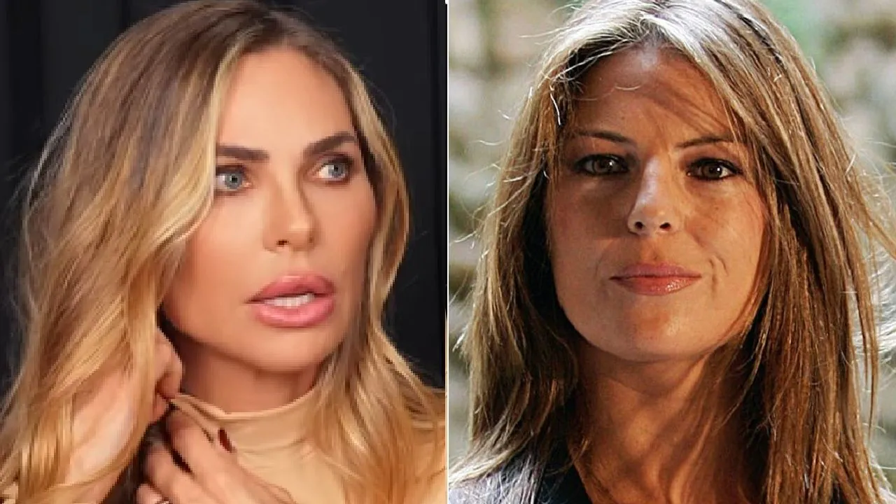 Ilary Blasi e il collage con Marina La Rosa