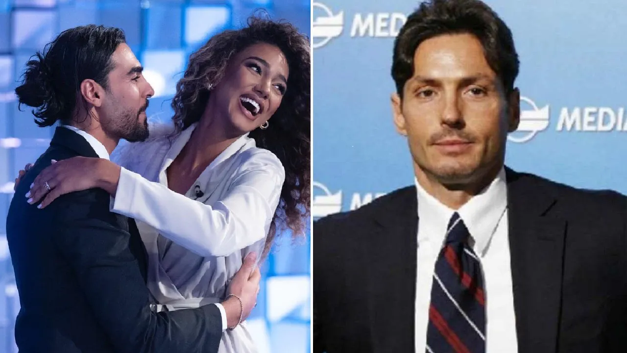 Samira Lui, Luigi Punzo e Pier Silvio Berlusconi: collage