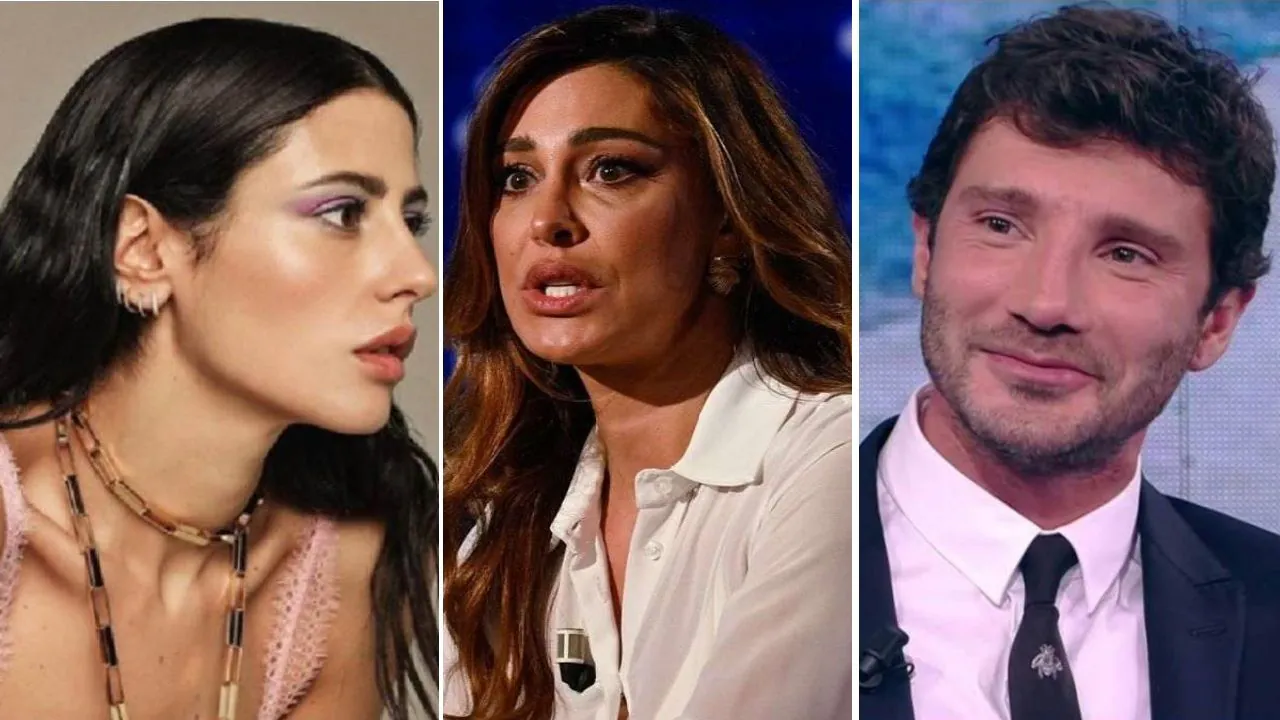 Collage tra Gilda Ambrosio, Stefano De Martino e Belen Rodriguez