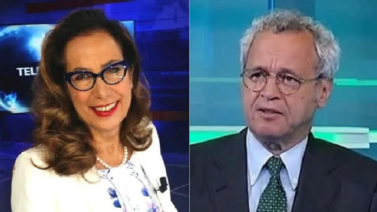Cesara Buonamici, combo con Enrico Mentana