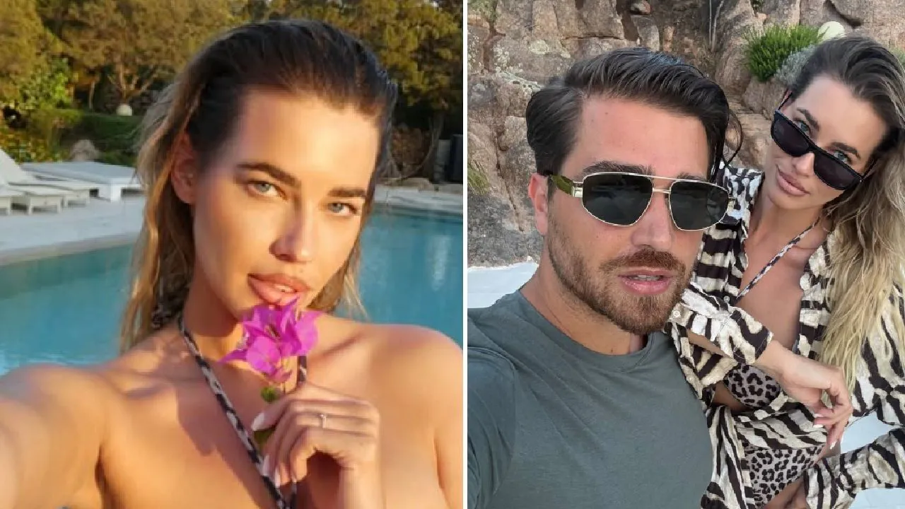 Ivana Mrazova con l'ex fidanzato