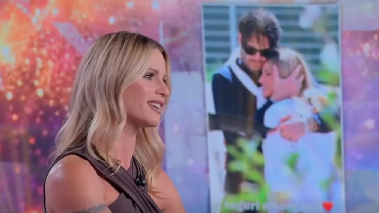 Michelle Hunziker emozionata a Verissimo